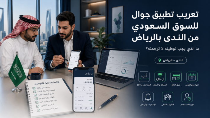 تعريب تطبيق جوال للسوق السعودي في الرياض