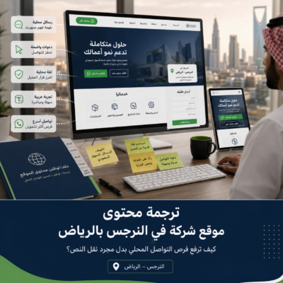 ترجمة محتوى موقع شركة في الرياض