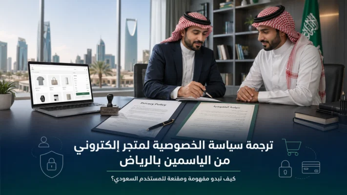 ترجمة سياسة الخصوصية لمتجر إلكتروني في الرياض