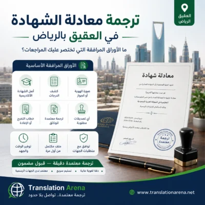 ترجمة معادلة الشهادة في الرياض