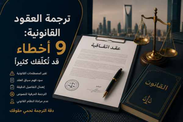 ترجمة عقود قانونية