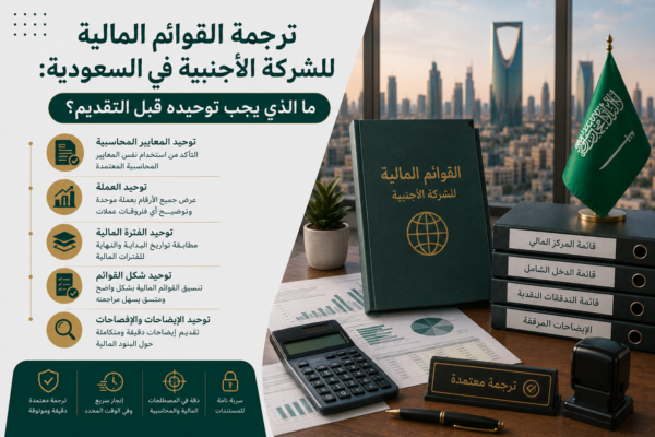 ترجمة القوائم المالية للشركة الأجنبية