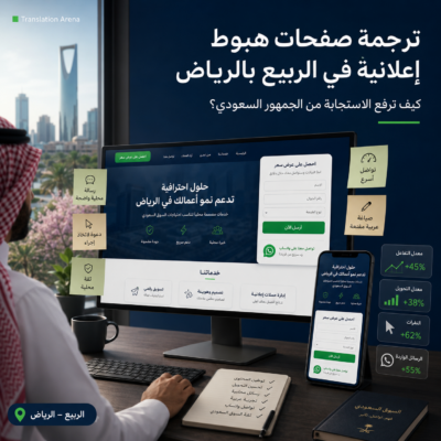 ترجمة صفحات هبوط إعلانية في الرياض