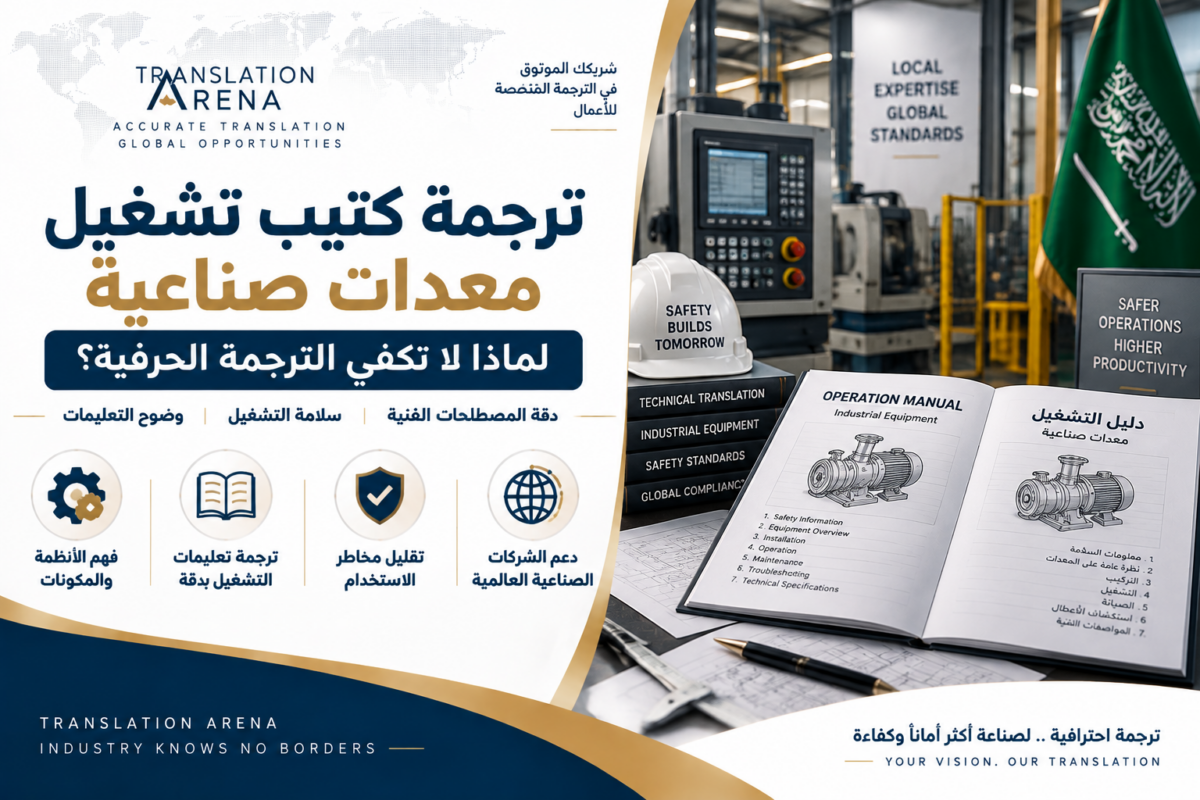 ترجمة كتيب تشغيل معدات