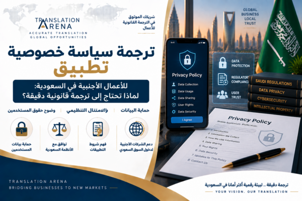 ترجمة سياسة خصوصية تطبيق