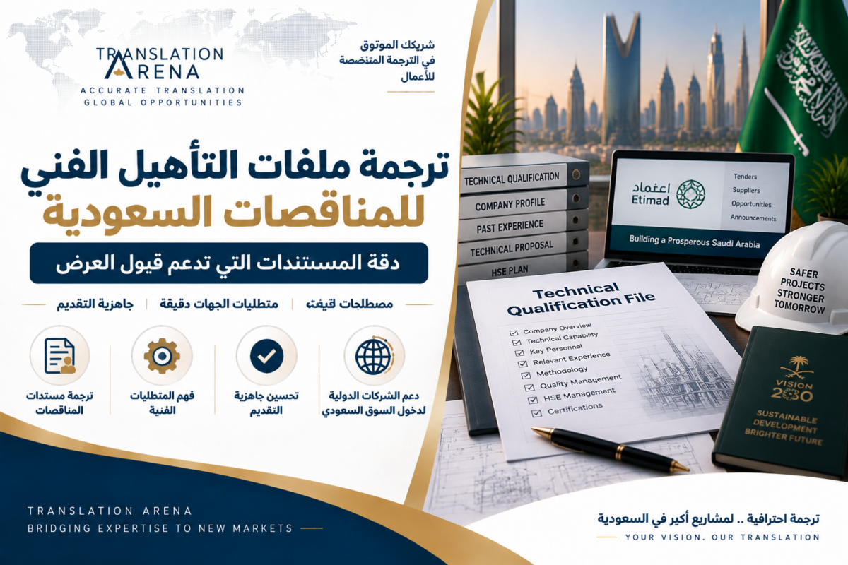 ترجمة ملفات تأهيل فني
