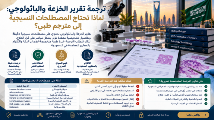 ترجمة تقرير باثولوجي