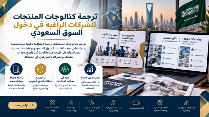 ترجمة كتالوج منتجات
